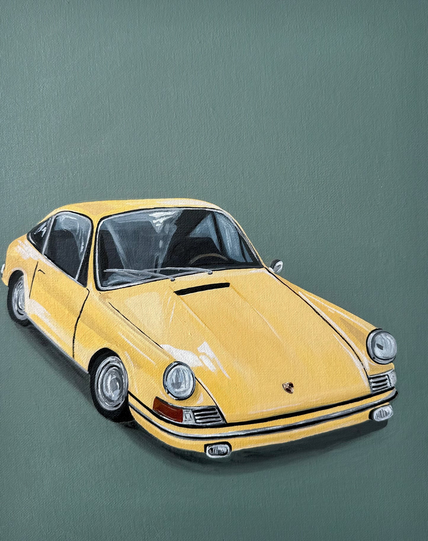 Butter Yellow Porsche