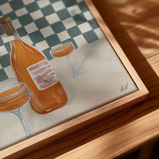 Orange wine for two