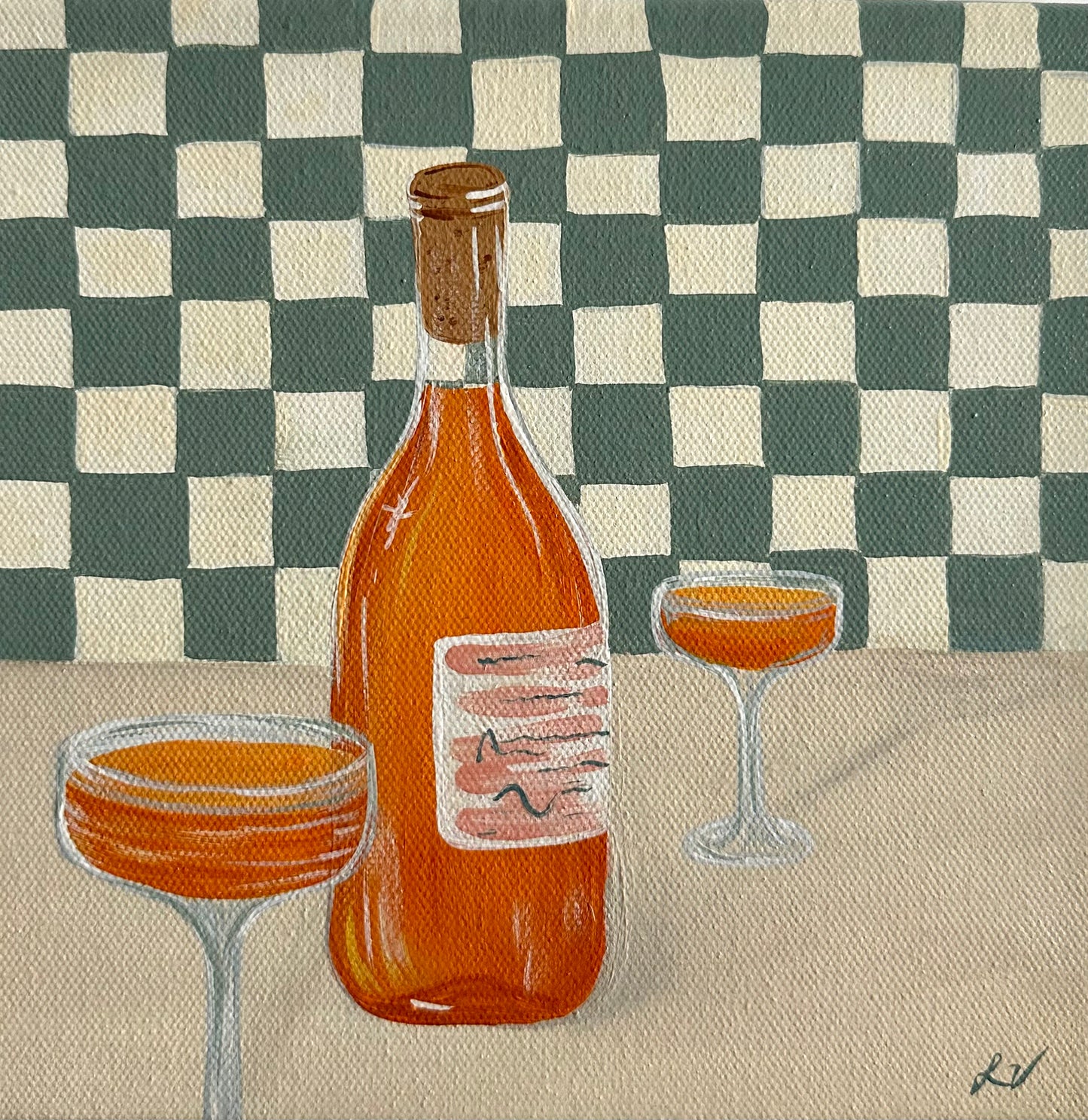 Orange wine for two