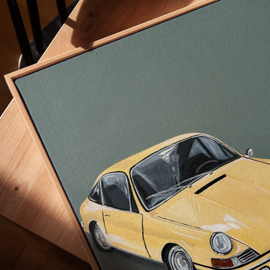 Butter Yellow Porsche