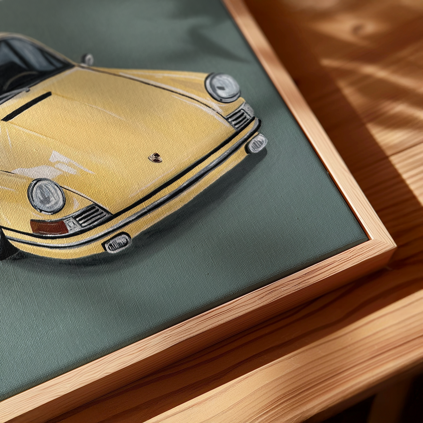 Butter Yellow Porsche